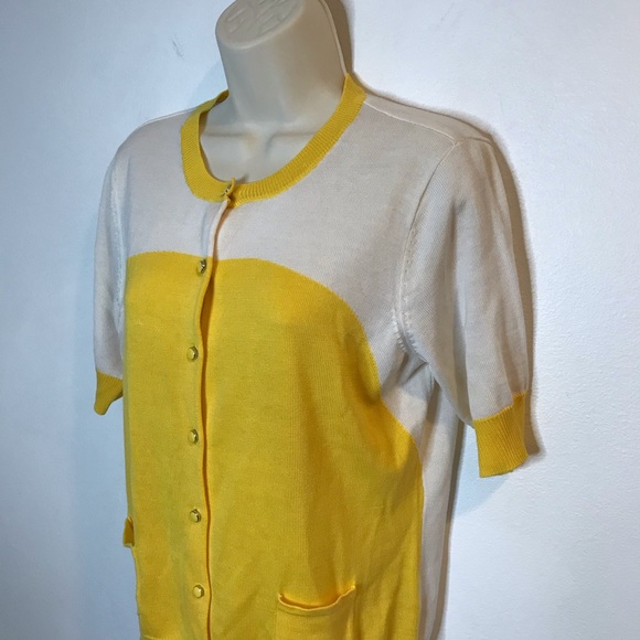 New York & Company Retro Style Sweater Cardigan L - Picture 2 of 8